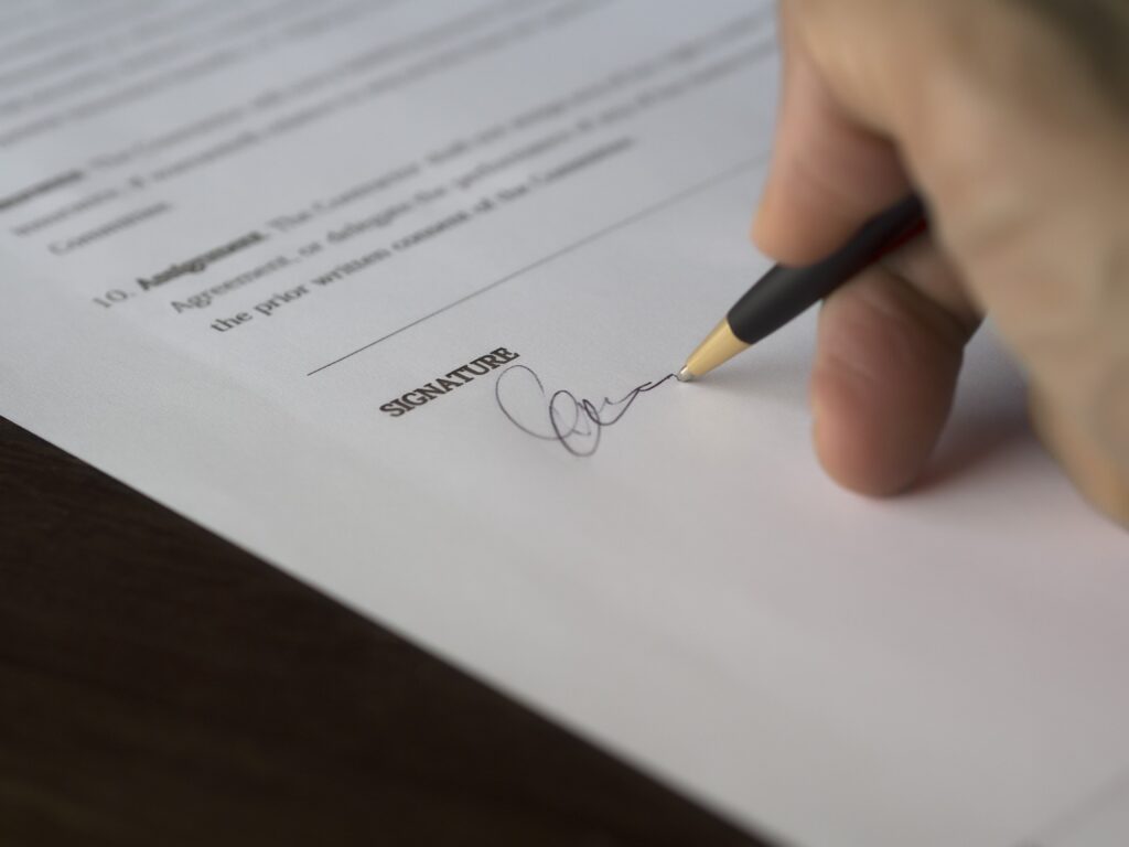Signature by Initials